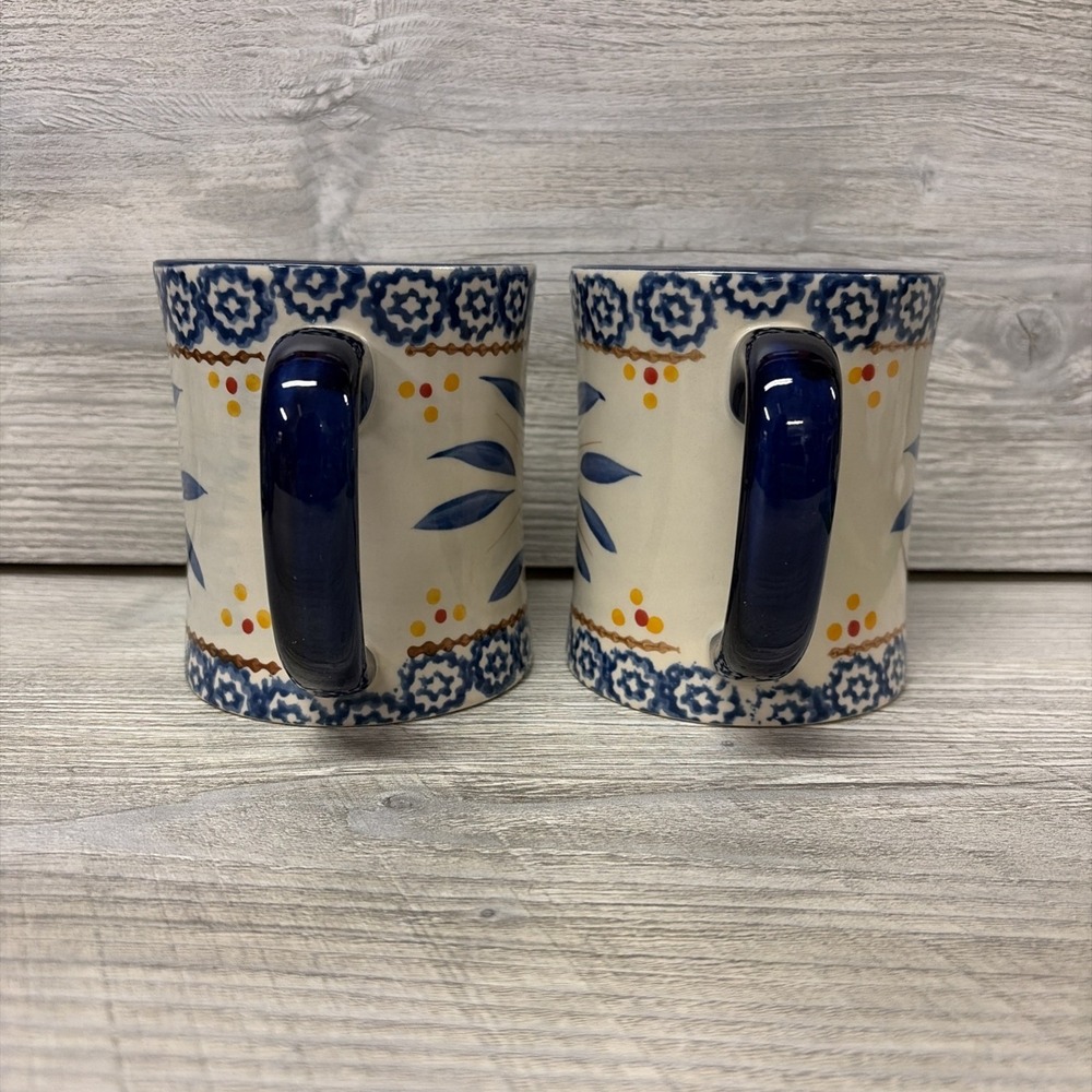 Temptations by Tara OLD WORLD BLUE Mug set of 2 - EUC (e9) - Picture 2 of 9